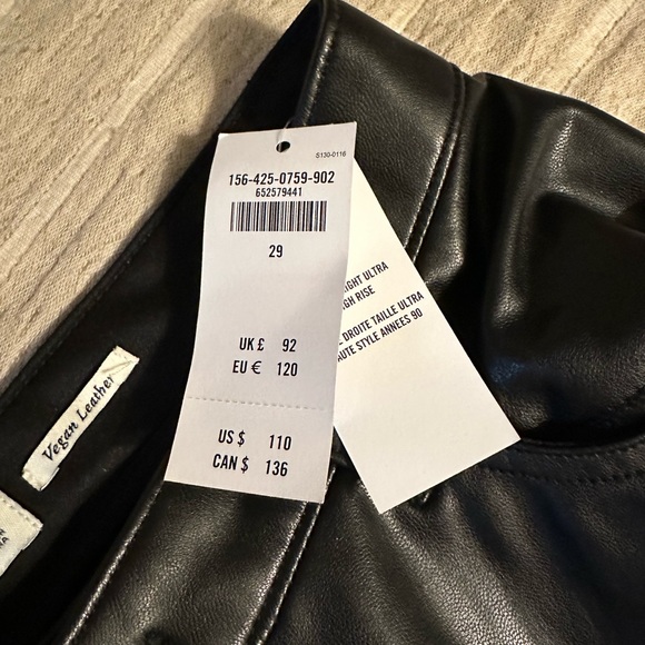 Abercrombie vegan leather pants - Picture 5 of 10